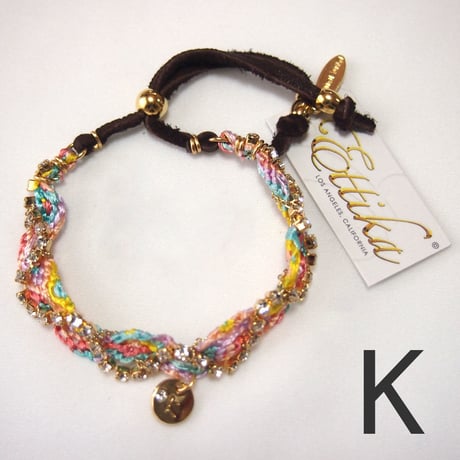 【Ettika】Friendship Bracelet (#B668)　”K”