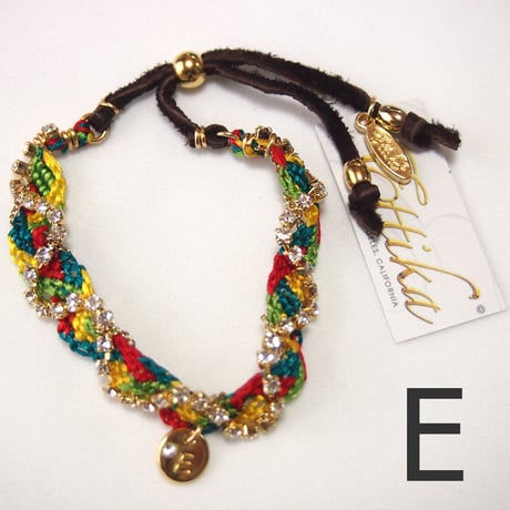 【Ettika】Friendship Bracelet (#B668)　”E”