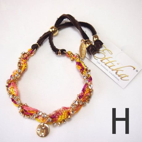 【Ettika】Friendship Bracelet (#B668)　”H”
