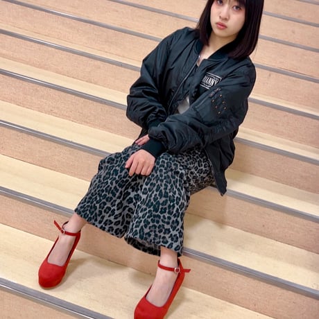 ヒョウストレートパンツ
