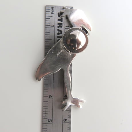 ハシビロコウタックピンL/M/S ラペルピン ブローチ |ジャケットスーツに似合う！おしゃれ男子、ハシビロ好きに個性的なシルバーアクセサリー