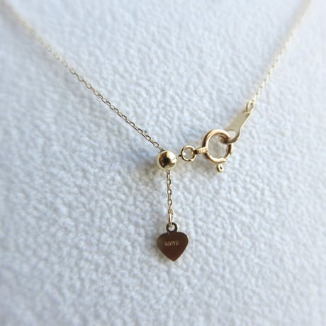 ネコシルエット　K10 ネックレス「のびのび」Cat silhouette necklace