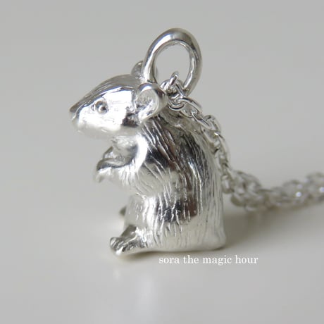 ハムスターのネックレス　たっち　　silver925【受注生産】