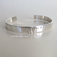 ホッキョクグマのバングル　ブレスレット　Polar bear　silver925　しろくま【受注生産】