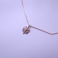 snow crystal　asterisk✵アスタリスク　雪の結晶S　ネックレス K10