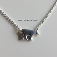 ホッキョクグマ　ネックレス　Polar bear　silver925　しろくま