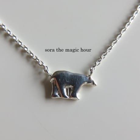 ホッキョクグマ　ネックレス　Polar bear　silver925　しろくま