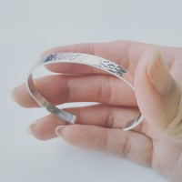 バングル鎚目 Silver 925　Hammer patterned Bangle