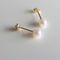Baby pearl earring　一粒アコヤ真珠ピアス K18【受注生産】