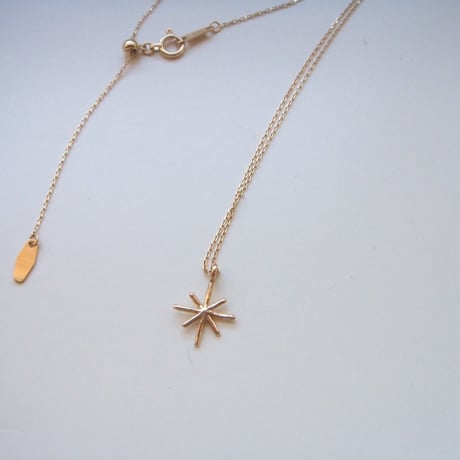 snow crystal　asterisk✵アスタリスク　ネックレス K10