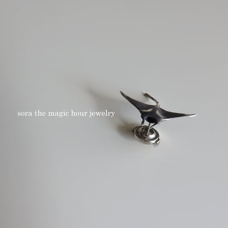 オニイトマキエイシルバーネックレス　大人可愛いリアルなマンタ　Manta ray silver necklace