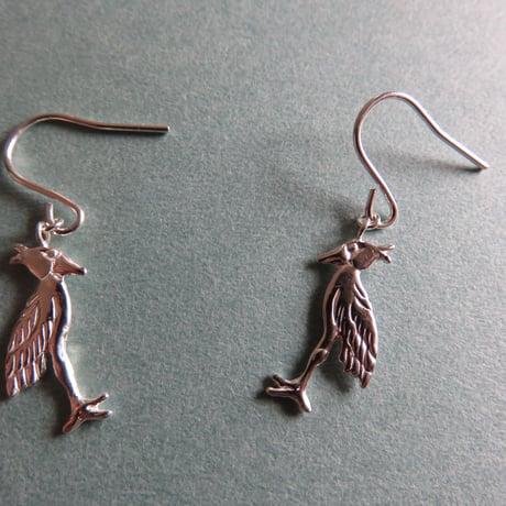 ハシビロコウ　フックピアス（ｓ）　Shoebill　大人かわいいリアルなハシビロコウ