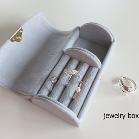 ギフトBOX　ジュエリーボックス　グレイ