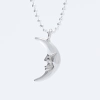 ハンサムでさりげない月のネックレス　三日月ネックレス　Sサイズ