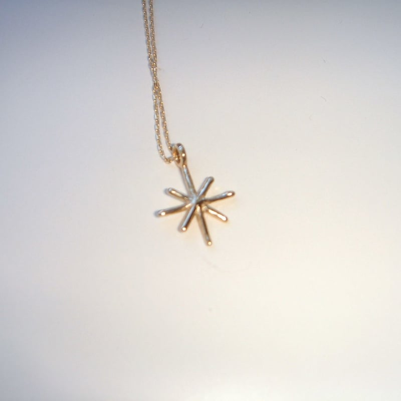 snow crystal asterisk✵アスタリスク ネックレス K10 | sora t