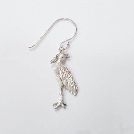 ハシビロコウ　フックピアス（M）　Shoebill　大人かわいいリアルなハシビロコウ