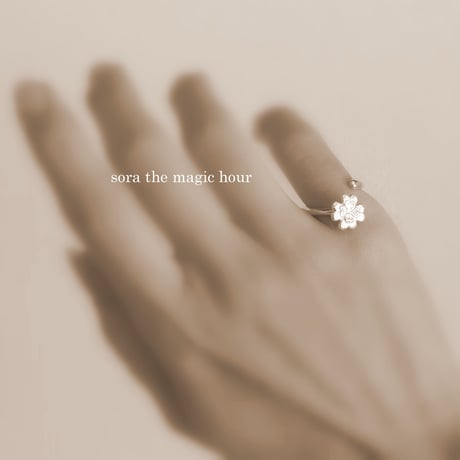 四つ葉のクローバーのフリーリング　Four-leaf clover silver 925 ring 　「幸運」「私のものになって」