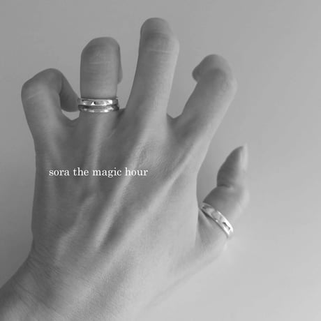 silver925　シロクマ好きさんのペアリング　しろくま刻印マリッジリング　結婚指輪　結婚記念日【受注生産】