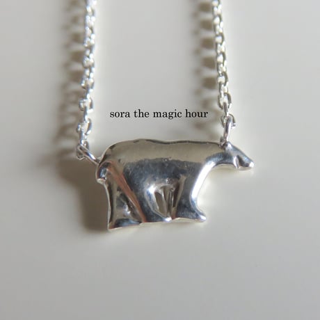 ホッキョクグマ　ネックレス　Polar bear　silver925　しろくま