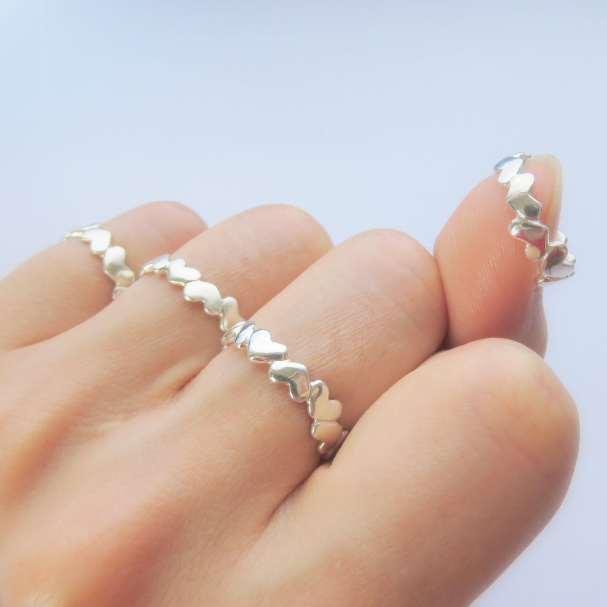 【そら】frank and easy ハートリング sv x K10 gold heart ring | frank and easy