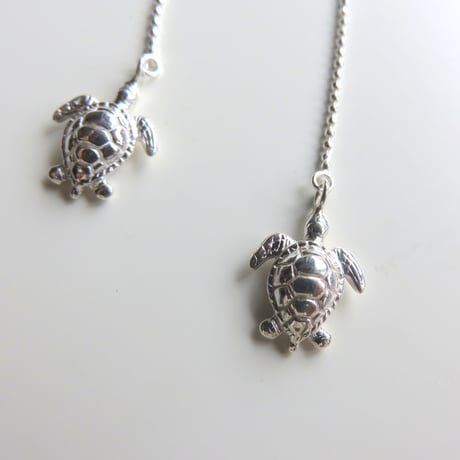 アオウミガメの アメリカンピアス　green turtle