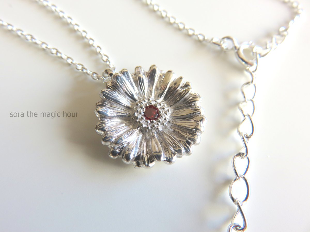 ガーベラのネックレス size L Garbera necklace【受注生産