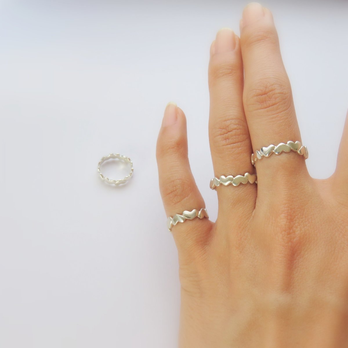 セイレーンアズーロ ハートシェイプ　ピンキーリング セイレーンアズーロ ハートシェイプ ピンキーリング