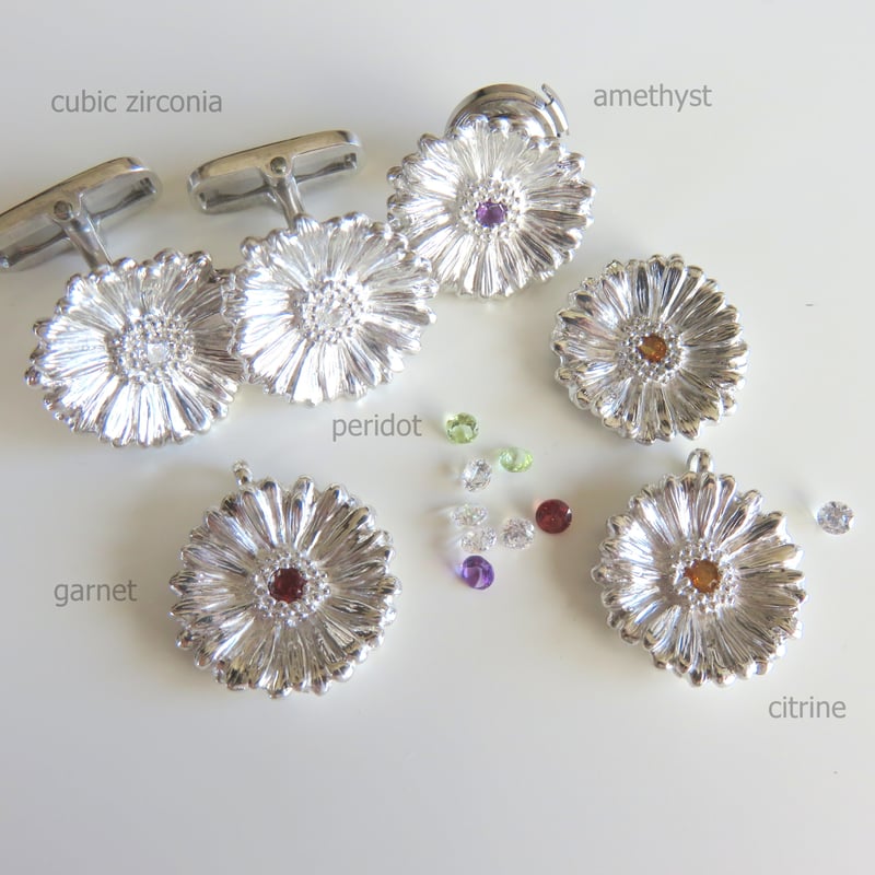 ガーベラのカフス Lサイズ 【受注生産】ガーベラ好きさんへ贈る味わい