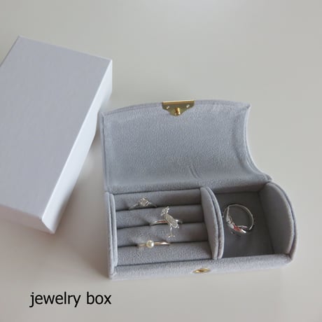 ギフトBOX　ジュエリーボックス　グレイ