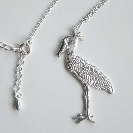 ハシビロコウ　ネックレス（L）　Shoebill necklace