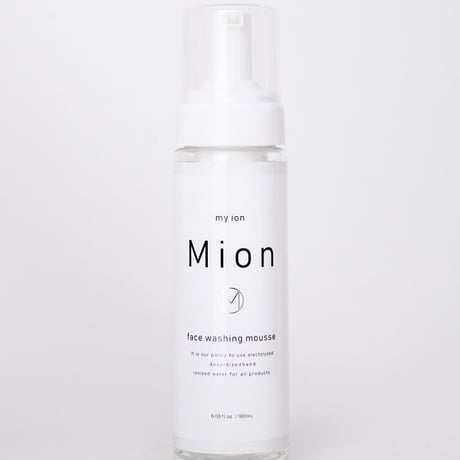 会員特別価格【Mion洗顔】石鹸ゼロ！イオンで洗う新発想洗顔フォーム　電解水使用