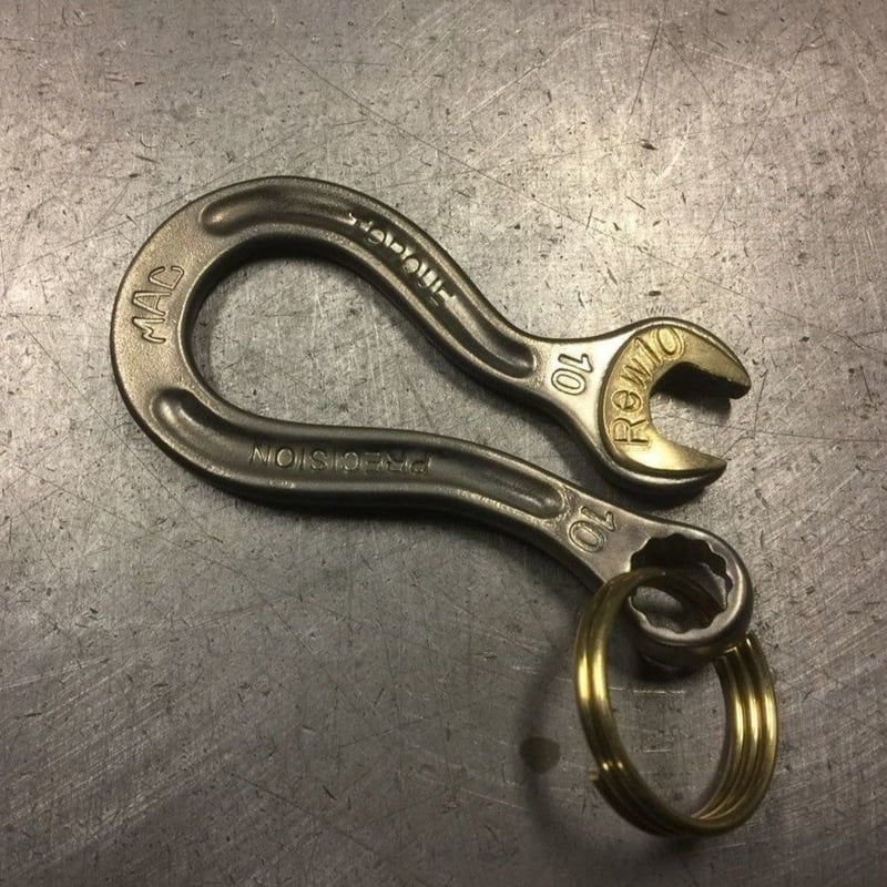 rew10work WRENCH KEYHOOK カラビナ キーフック スパナ rew10work WRENCH KEYHOOK カラビナ キーフック スパナ