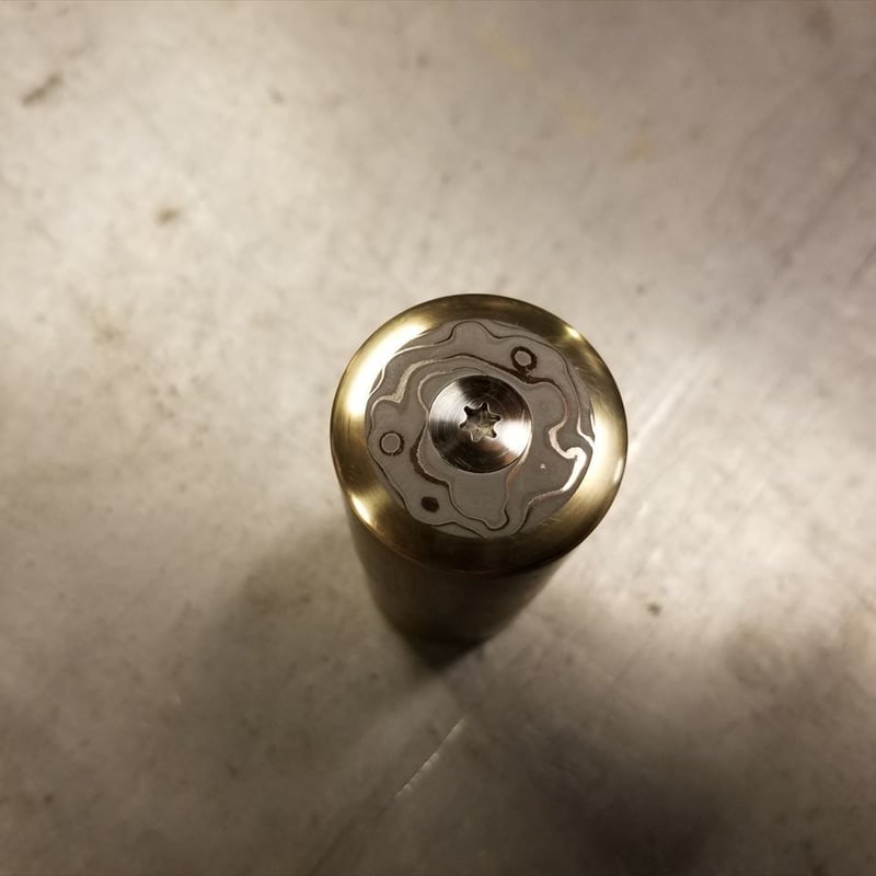 REW10 DAMASCUS & BRASS HEADCAP | Rew10 Online s