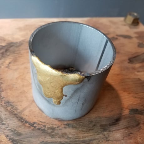 POTAL STAINLESS POT  BRASS DROP