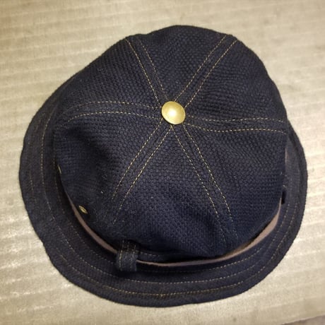 REW10  HAT   INDIGO SASHIKO