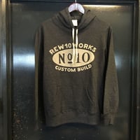 REW10 SWEAT PARKA   CUSTOM BUILD LOGO　MIDNIGHT HEATHER