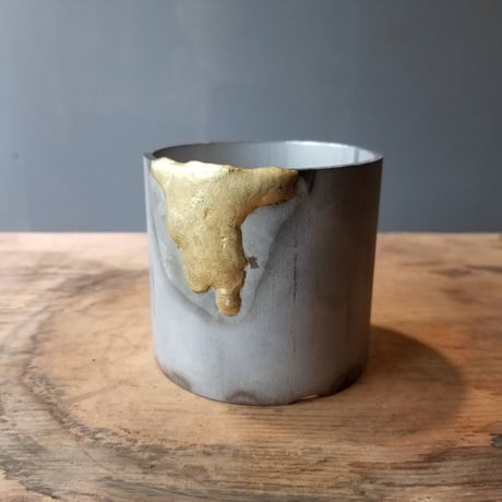 POTAL STAINLESS POT  BRASS DROP