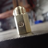 REW10 HEX BRASS VALVE CAP 　Schrader 米式