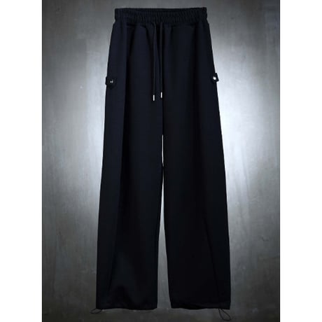 By The R/ Wide Sweat Pants  "BLACK"