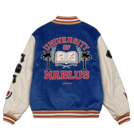 GRMY/NABLUS WOOL BASEBALL JACKET” "BLUE"