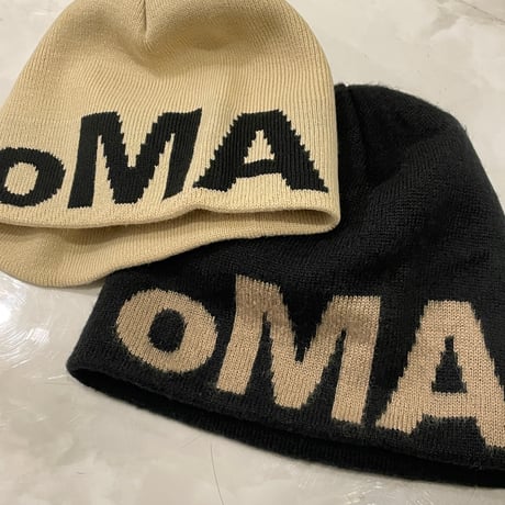 oMA /Skull Logo Beanie (Cream)
