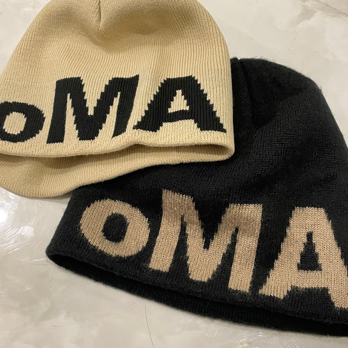 oMA ロゴビーニー　ブラック oMA /Skull Logo Beanie (Black) | BINGOSTAR ・ ビン