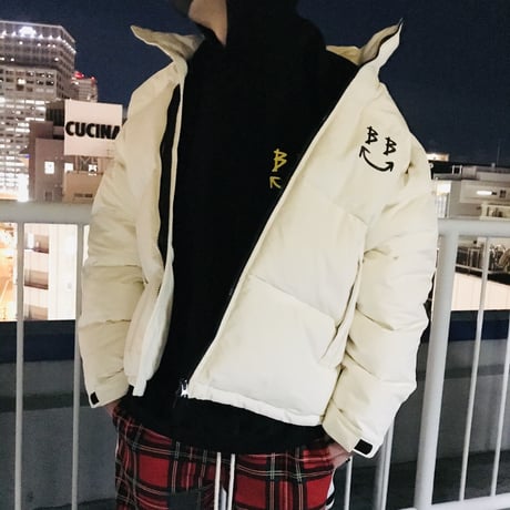 BLACK BLOND/BB SMILE Down Jacket  CREAM