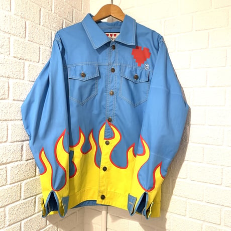 Underlated/Flame blue Shirts Jacket