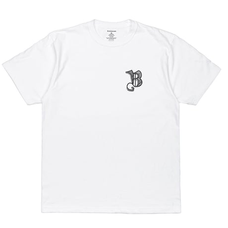 BLACK BLOND/Sketch Logo Tee WHITE