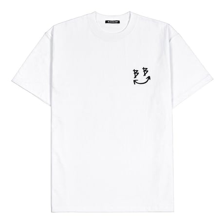 BLACK BLOND/Smile classic Tee WHITE