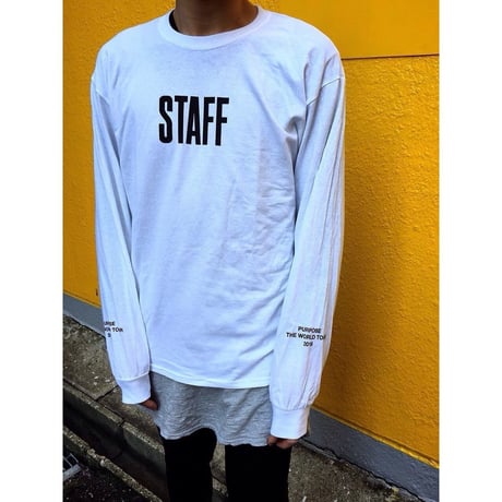 Purpose tour/Justin bieber official STAFF Long sleeve