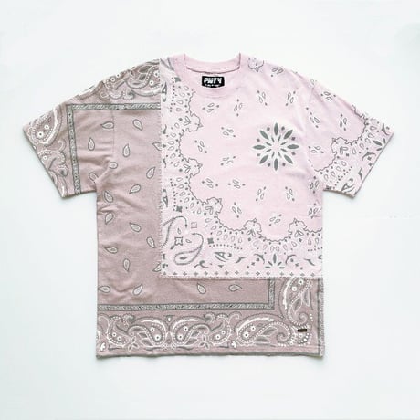 FNTY/ ２TONE HAND STITCHING PAISLEY Tshirts "PINK"