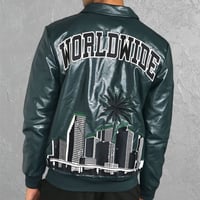 BOOHOO /Lether city Jacket   "DARK GREEN"