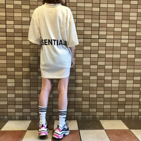 Fear Of God  FOG Essentials/Graphic Mesh Tee CREAM